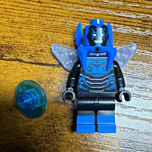 RARE Lego Blue beetle minifigure. Only released in one set. Lightly used