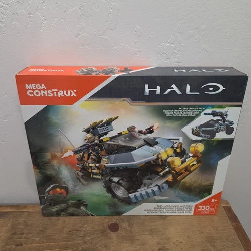 HALO Mega Bloks Construx Dual Mode UNSC Warthog DPJ92 330 Pieces • New Sealed