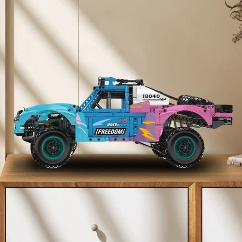 Mould King 18040 RC Pneumatic Air Suspension Trophy Off-Road Truck Building Toy