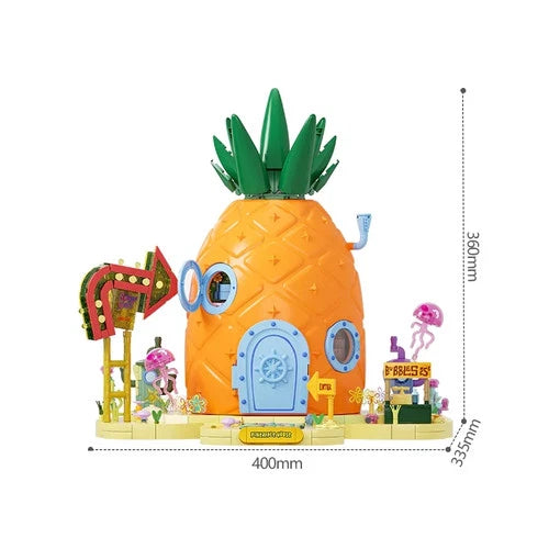 AREA-X AB0032 SpongeBob Pineapple House 2313 pcs building blocks Set Bricks Toy