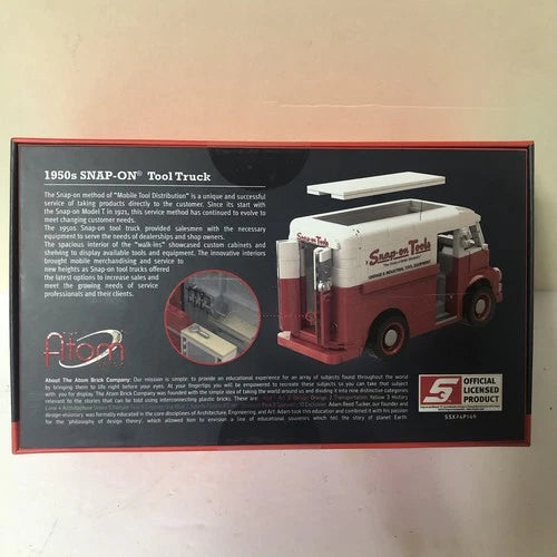 Atom Bricks 1950s Snap-on Tool Truck 1:25 Scale. NEW In Sealed Box