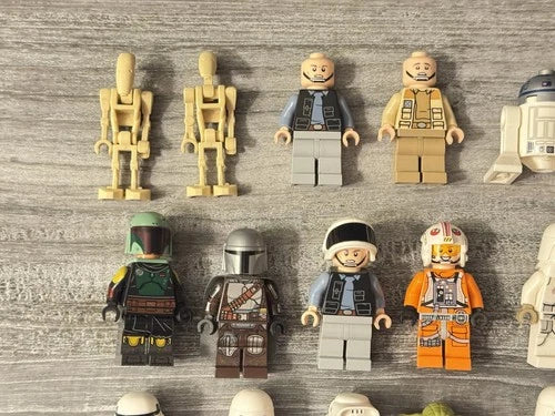 LEGO Star Wars Minifigure Lot (15) Boba Fett The Mandalorian, Snowtroopers Yoda