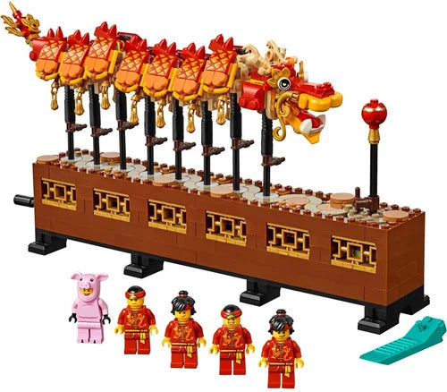 Lego Chinese New Year Dragon Dance 80102 New Factory Sealed in Box 2019 Rare!