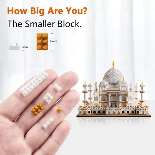 Micro Mini Blocks Architecture Taj Mahal Building Set Landmarks Collection Model