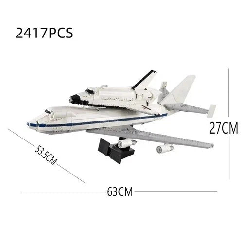 2417PCS Shuttle Transport Aircraft Building Blocks Model Bricks MOC 10360