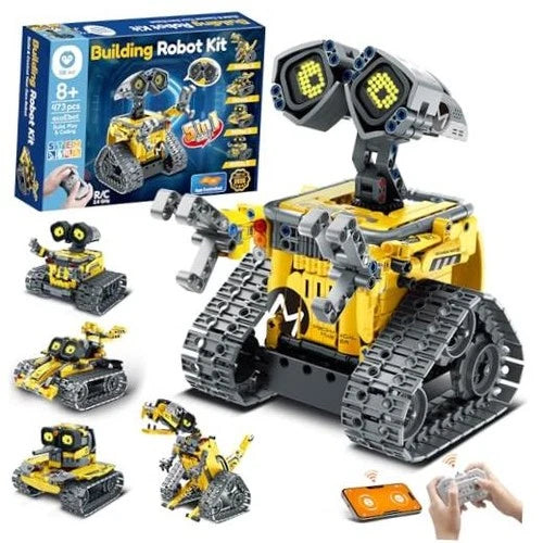 Robot Building Kit with Remote Control STEM Gift for Boys Age 8-14 \| Coding