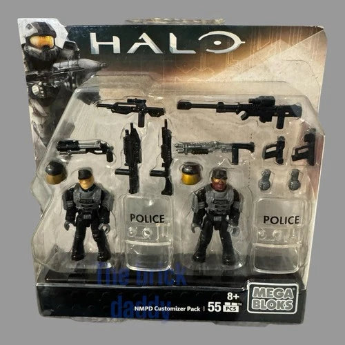 Halo Mega Bloks NMPD Police Customizer Pack Construction Construx MOC