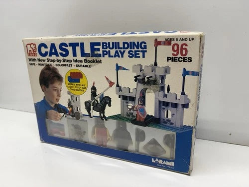 RARE Vintage COKO Castle Building Play Set 96 Pc Laram 7703-0