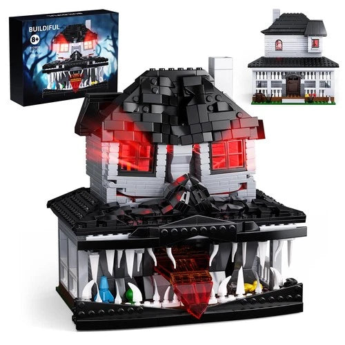 Monster House Building Block Set, Horror Haunted House Film Creative Toys Set...