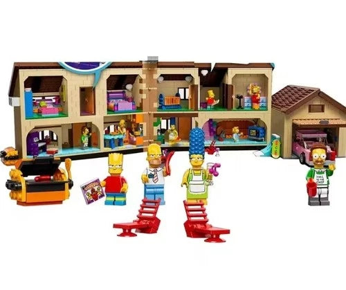 NEW 2523 PCS The Simpsons House Unbranded Building Block Set Creative MOC Toy
